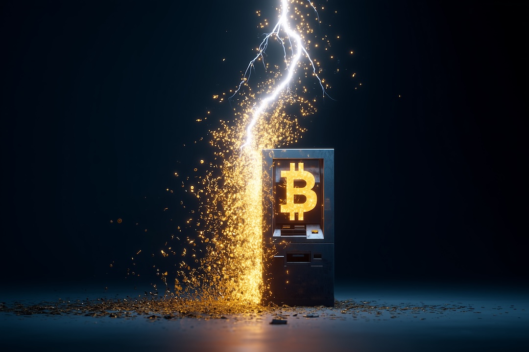 Illustration of a Python Flask SaaS checkout flow with a Bitcoin Lightning payment option.