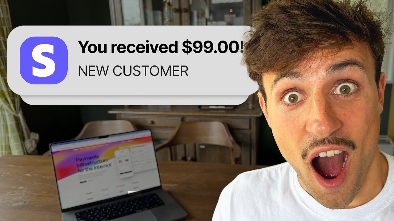 Image of Marc Lou in shock and surprise at receiving Stripe payment